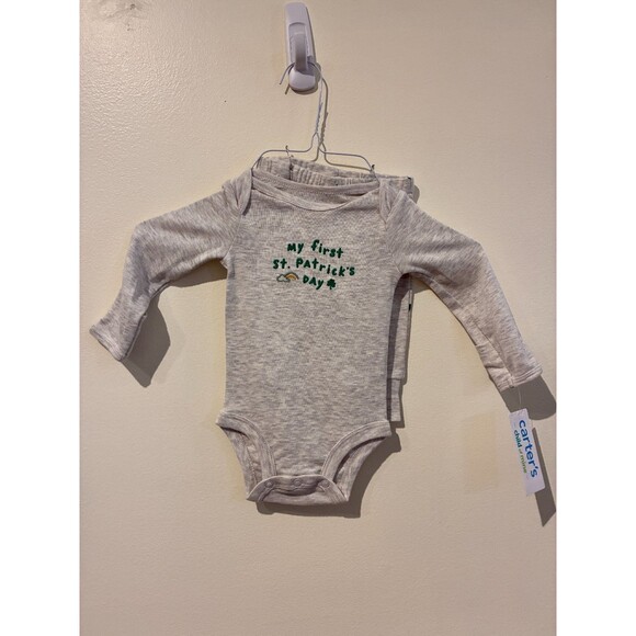 **3 for $20** NWT Carter's Child of Mine St. Patrick's Day Outfit - 0-3M - Picture 1 of 3